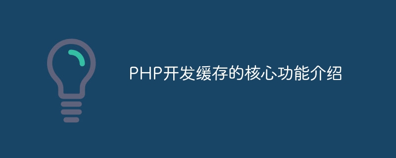 PHP开发缓存的核心功能介绍