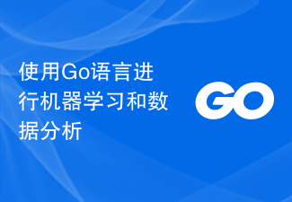 Machine learning and data analysis using Go language
