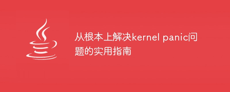从根本上解决kernel panic问题的实用指南