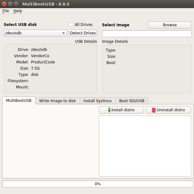 在 MultiBootUSB 中创建多个 Linux 版本的安装盘