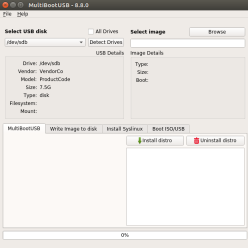 在 MultiBootUSB 中创建多个 Linux 版本的安装盘