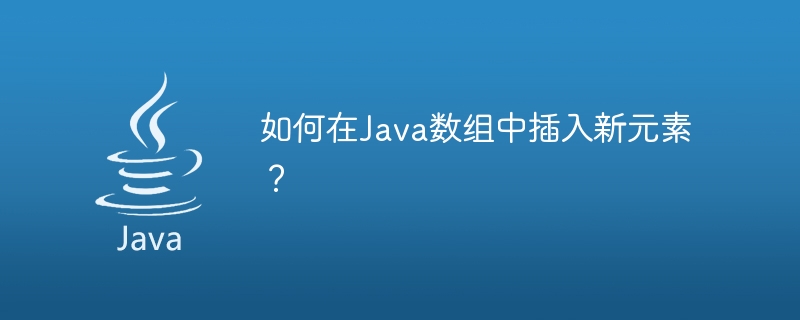 如何在java数组中插入新元素？