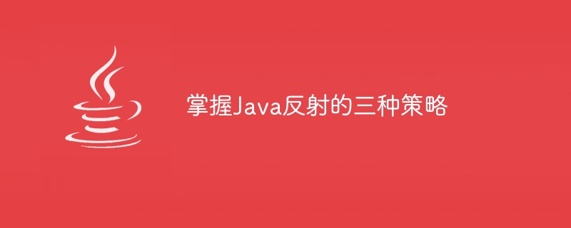 掌握java反射的三种策略