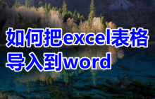 学习如何将Excel表格导入到Word的步骤