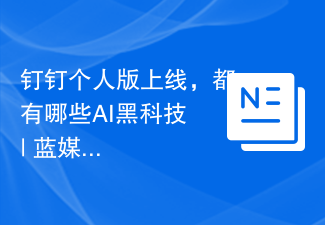 钉钉个人版上线，都有哪些AI黑科技 | 蓝媒GPT