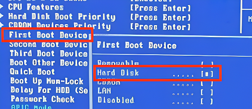 How to enter the boot disk in acerAspireE15