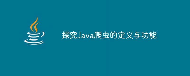 探究Java爬虫的定义与功能