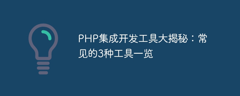 PHP集成开发工具大揭秘：常见的3种工具一览