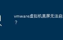 问题：vmware虚拟机启动后出现黑屏无法使用？