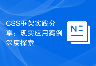 CSS框架实践分享：现实应用案例深度探索