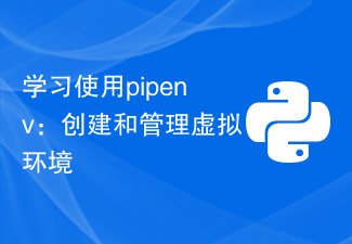 学习使用pipenv：创建和管理虚拟环境