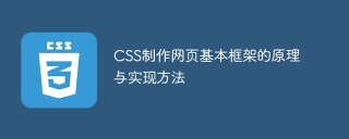 Learn the basic framework construction principles and implementation methods of CSS