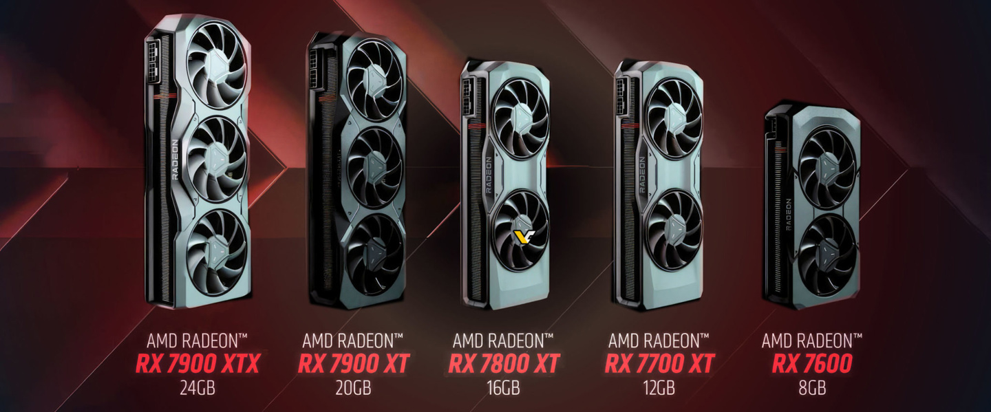 厂商注册新款 AMD 显卡：包含 RX 7600 XT、7700、7800