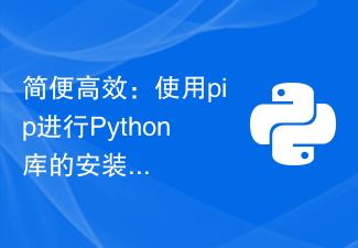 简便高效：使用pip进行Python库的安装和管理