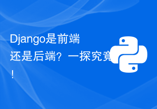 Ist Django Front-End oder Back-End? Hör zu!