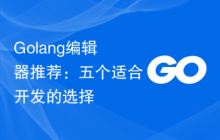 Golang编辑器推荐：五个适合开发的选择
