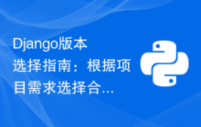Django版本选择指南：根据项目需求选择合适的版本