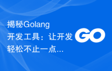 揭秘Golang开发工具：让开发轻松不止一点