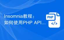 Insomnia教程：如何使用PHP API接口