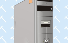 计算机外壳前面的麦克风