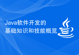 Java软件开发的基础知识和技能概览