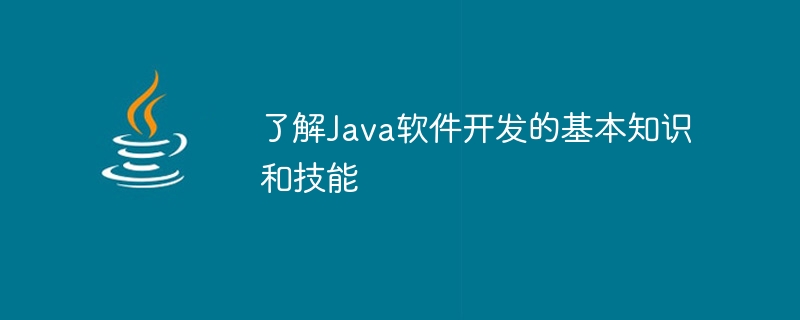 了解java软件开发的基本知识和技能