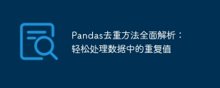 How to use Pandas to handle duplicate values in data: a comprehensive analysis of deduplication methods