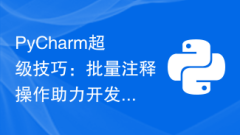 PyCharm super tip: batch annotation operations help improve development efficiency