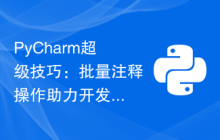 PyCharm超级技巧：批量注释操作助力开发效率提升