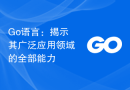 Go语言：揭示其广泛应用领域的全部能力
