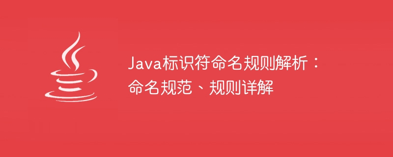 java标识符命名规则解析：命名规范、规则详解