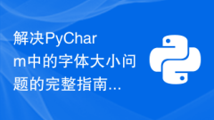 Complete guide to solving font size issues in PyCharm