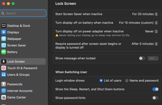 Bagaimana untuk menetapkan skrin komputer Apple agar sentiasa dihidupkan, dan cara membuat Mac tidak pernah tidur