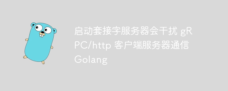 启动套接字服务器会干扰 gRPC/http 客户端服务器通信 Golang