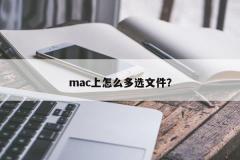 mac上怎么多选文件？
