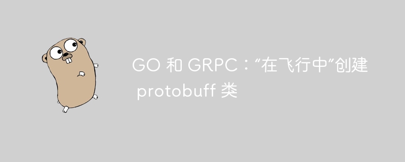 go 和 grpc：“在飞行中”创建 protobuff 类