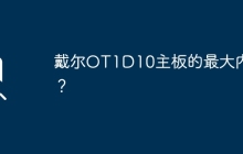 戴尔OT1D10主板的最大内存？