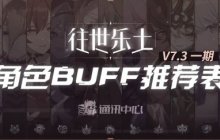 《崩坏3》V7.3一期推荐角色BUFF表