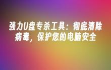 强力U盘专杀工具:彻底清除病毒,保护您的电脑安全