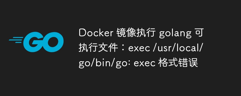 docker 镜像执行 golang 可执行文件：exec /usr/local/go/bin/go: exec 格式错误