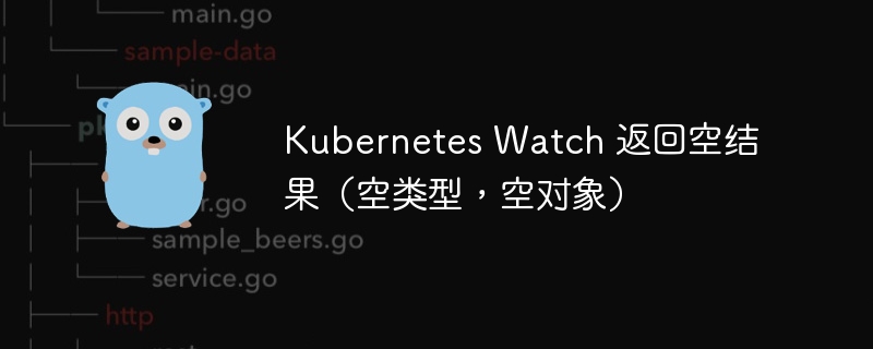 kubernetes watch 返回空结果（空类型，空对象）