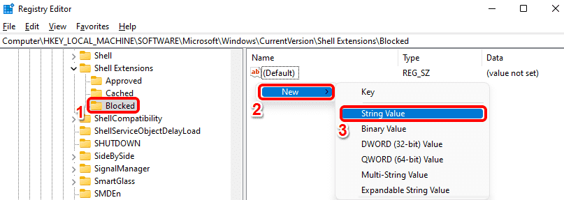 Win11右键单击菜单删除“在Windows终端中打开”选项的方法