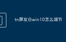 tn屏发白win10怎么调节