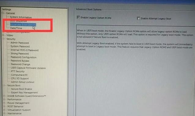 Dell은 부팅을 위해 USB 디스크를 켭니다.