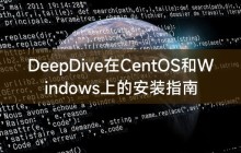DeepDive在CentOS和Windows上的安装指南