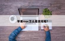 苹果mac怎么看激光笔？
