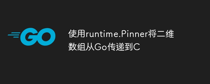 Übergeben Sie das 2D-Array von Go an C mit runtime.Pinner