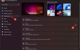 Wie ändere ich die Farbe der Titelleiste von Win11? So ändern Sie die Farbe der Titelleiste in Win11