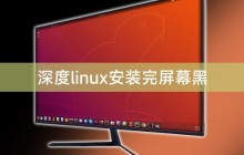 深度linux安装完屏幕黑