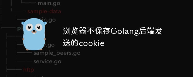 浏览器不保存golang后端发送的cookie